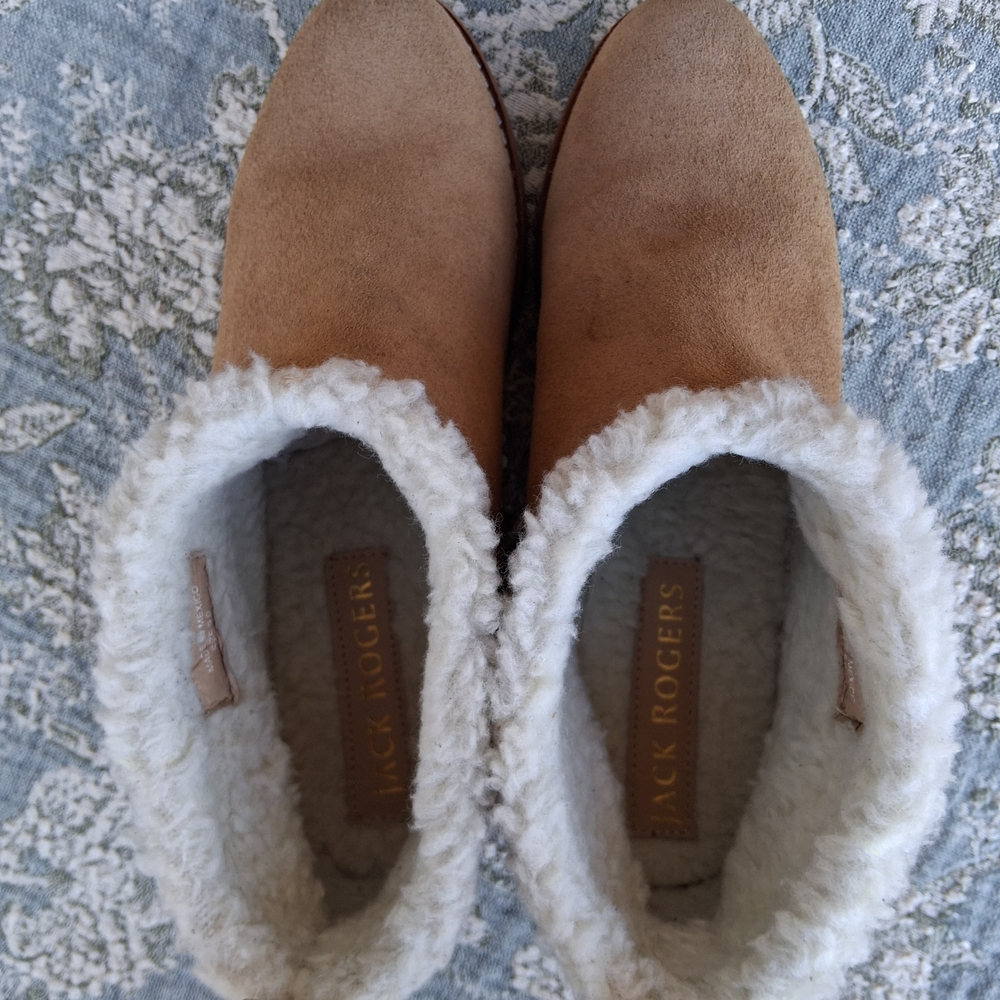 Jack Rogers Sienna Sherpa Lined Suede Booties Sz 9 NEW Water Resistant Trendy - Picture 6 of 15